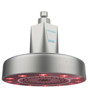 Alternative view of HigherDOSE Red Light Shower Filter- Polished Chrome